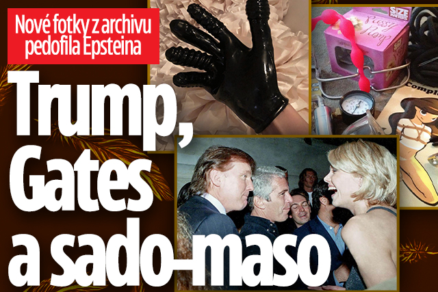 Banner ke žhavému tématu: Nové fotky z archivu Epsteina: Trump, ...