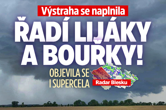 Výstraha se naplnila: Českem se ženou lijáky a bouřky