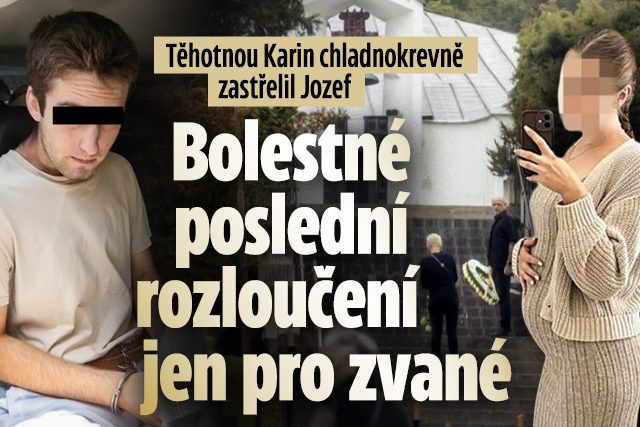 Banner ke žhavému tématu: Těhotnou Karin zastřelil Jozef: ...