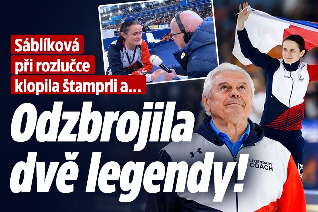 Banner ke žhavému tématu: Sáblíková klopila štamprli a... ...