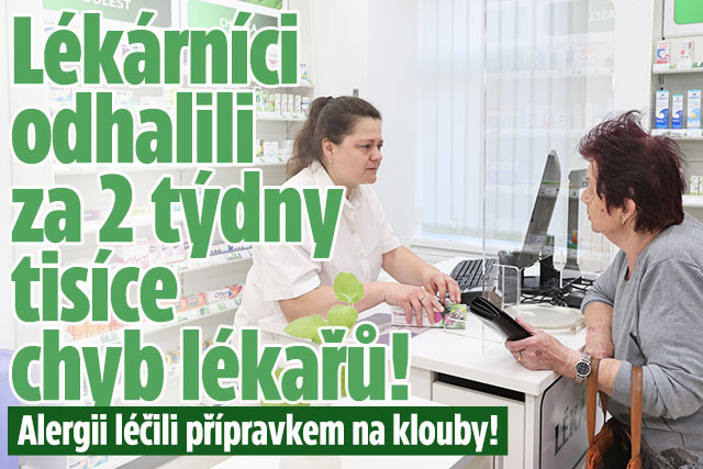 Lékárníci odhalili za dva týdny 12 tisíc chyb lékařů! 