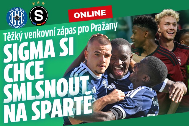 Banner ke žhavému tématu: ONLINE: Olomouc - Sparta. Pražany čeká ...