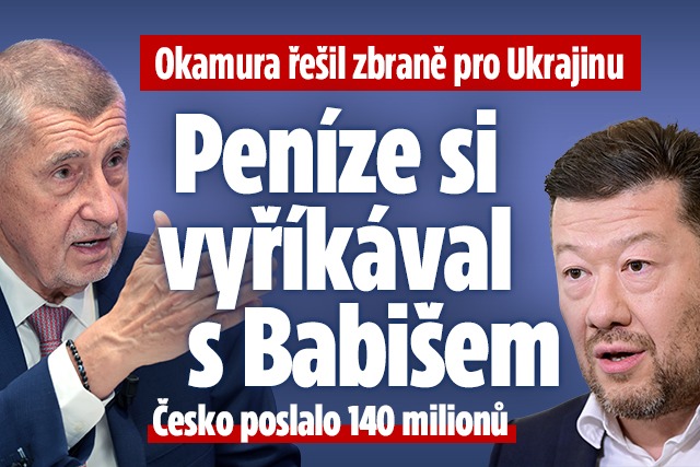 Banner ke žhavému tématu: Mrzutý Okamura: Peníze pro Ukrajinu si ...
