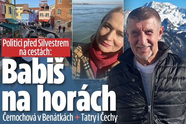 Banner ke žhavému tématu: Konec roku politiků: Babiš na horách, ...