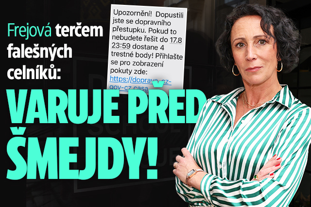 Banner ke žhavému tématu: Frejová terčem falešných celníků: ...