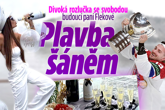 Divoká rozlučka se svobodou budoucí Flekové: Plavba šáněm