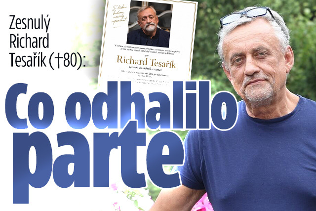 Banner ke žhavému tématu: Zesnulý Richard Tesařík (†80): Co ...