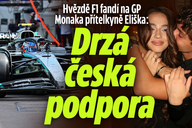 Hvězdě F1 fandí v Monaku přítelkyně Eliška: Drzá česká podpora
