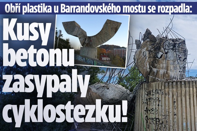 Banner ke žhavému tématu: Plastika na Barrandovském mostě se ...