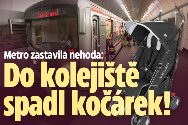 Banner ke žhavému tématu: Metro C zastavila nehoda: Do kolejiště ...