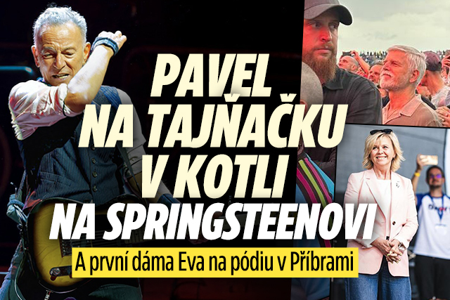 Pavel na tajňačku na Springsteenovi! A Eva v Příbrami