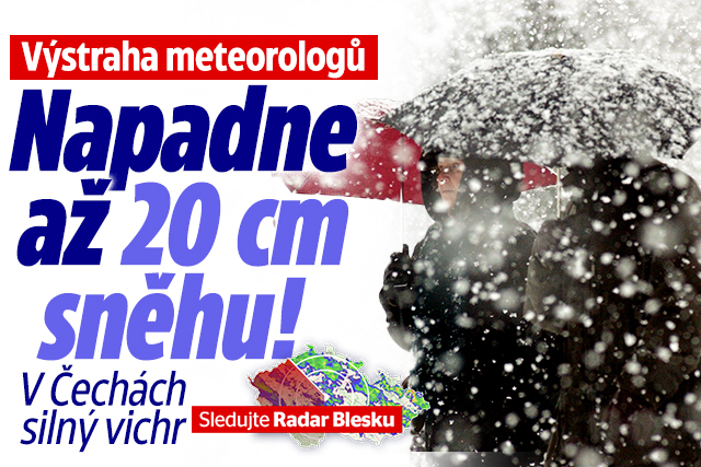 Banner ke žhavému tématu: Výstraha meteorologů: Napadne až 20 cm ...
