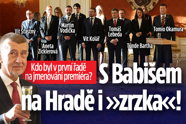 Banner ke žhavému tématu: Kdo byl na jmenování premiéra? S ...