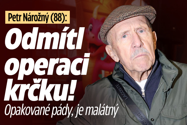 Banner ke žhavému tématu: Nárožný (88) odmítl operaci krčku. Mám ...