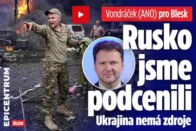 Banner ke žhavému tématu: Vondráček (ANO) v Blesku: Rusko jsme ...