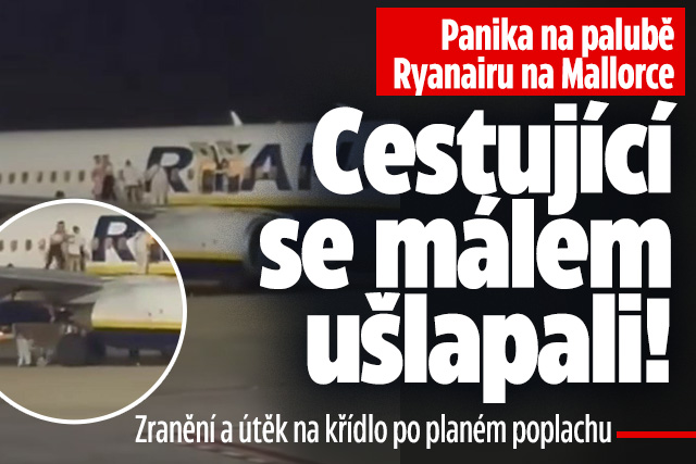 Panika v letadle na Mallorce: Cestující se málem ušlapali!