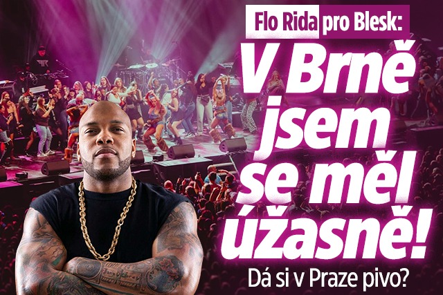 Banner ke žhavému tématu: Flo Rida pro Blesk: V Brně jsem se měl ...