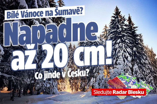 Banner ke žhavému tématu: Bílé Vánoce na Šumavě? Napadne 5 až 20 ...