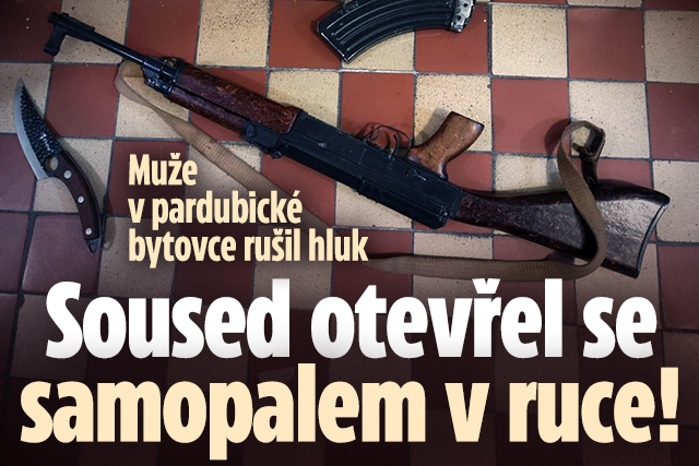 Banner ke žhavému tématu: Otevřel soused se samopalem! Muže v ...