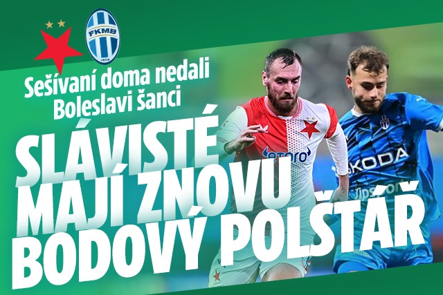 Banner ke žhavému tématu: Slavia - Boleslav 4:0. Hosté bez šance