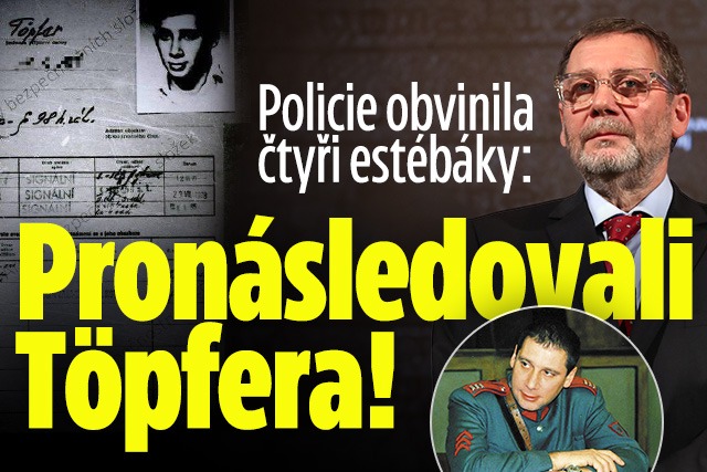 Banner ke žhavému tématu: Policie obvinila čtyři estébáky: ...