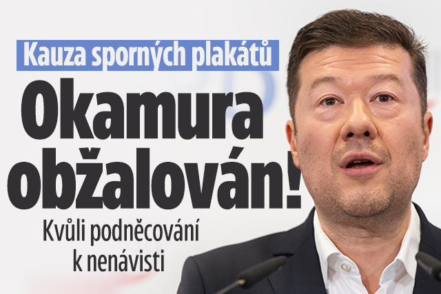 Sporné plakáty se SPD vymstily: Okamura obžalován!