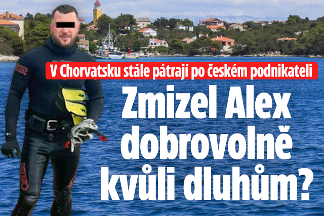 Chorvatsko: Zmizel Čech Alex dobrovolně kvůli svým dluhům?