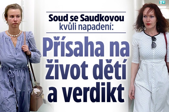 Banner ke žhavému tématu: U soudu se Saudkovou padl verdikt. ...