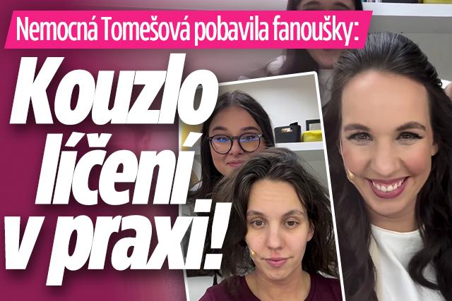 Banner ke žhavému tématu: Nemocná Tomešová pobavila fanoušky: ...
