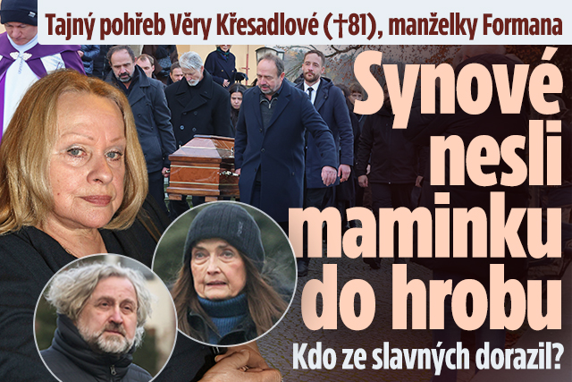 Banner ke žhavému tématu: Tajný pohřeb Křesadlové: Synové nesli ...