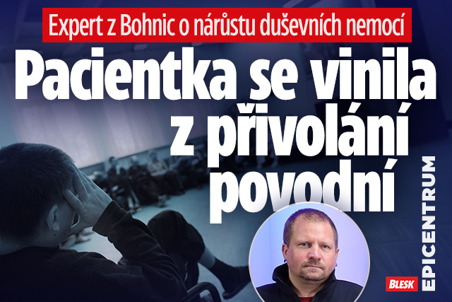 Banner ke žhavému tématu: Expert z Bohnic: Pacientka se vinila z ...