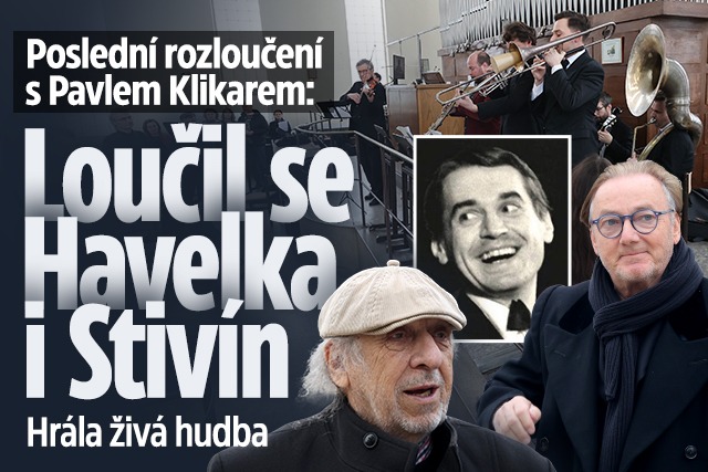 Banner ke žhavému tématu: Pohřeb Pavla Klikara: Loučil se Havelka ...