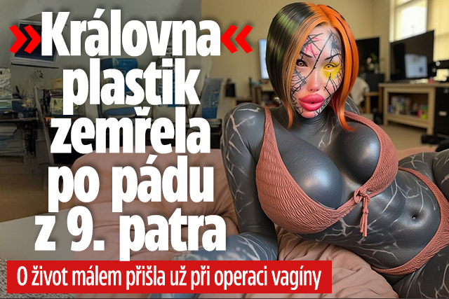 Banner ke žhavému tématu: Smrt »královny« plastik: Pád z 9. patra!