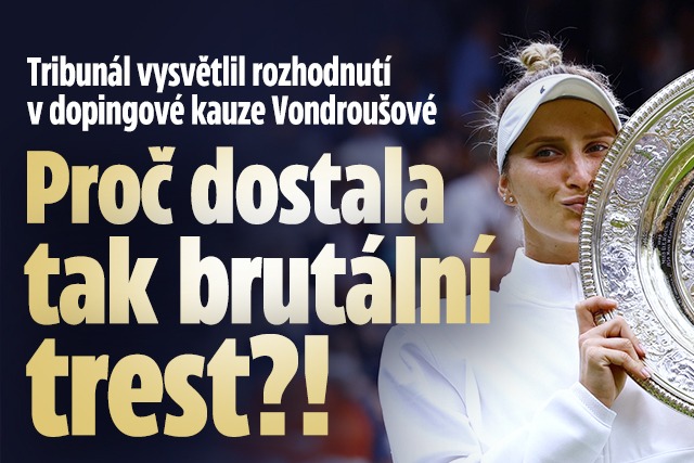 Banner ke žhavému tématu: Vysvětlení trestu pro Vondroušovou: ...
