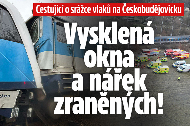 Banner ke žhavému tématu: Cestující o srážce vlaků na ...