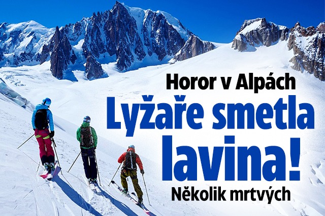 Banner ke žhavému tématu: Horor v Alpách: Lyžaře smetla lavina! ...