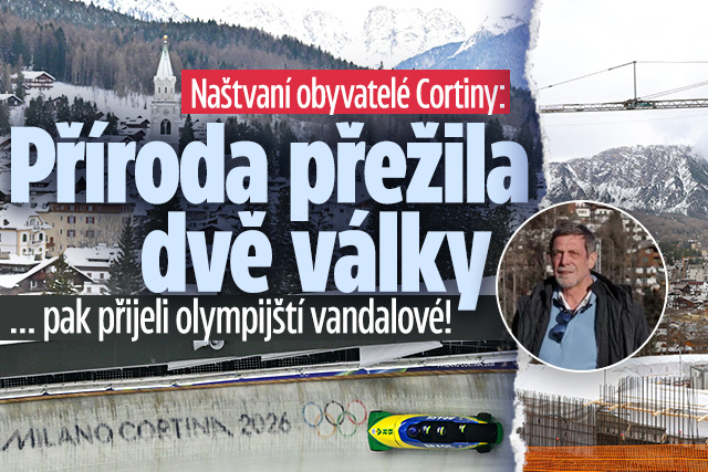 Banner ke žhavému tématu: Naštvaní obyvatelé Cortiny: Olympijští ...