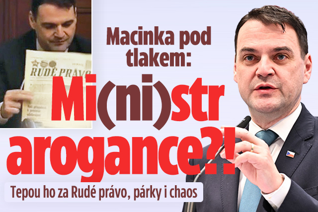 Banner ke žhavému tématu: Macinka jako mi(ni)str arogance?! Tepou ...