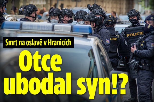 Banner ke žhavému tématu: Smrt na oslavě v Hranicích: Otce ubodal ...