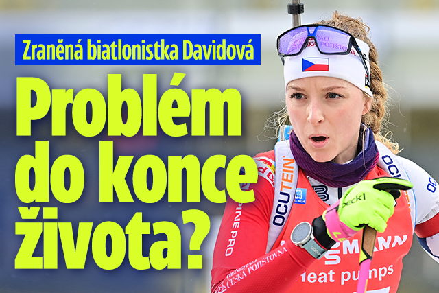 Banner ke žhavému tématu: Zraněná biatlonistka Davidová: Problém ...