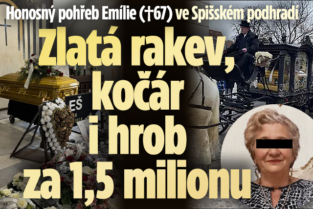 Banner ke žhavému tématu: Zlatá rakev a hrob za 1,5 milionu: ...