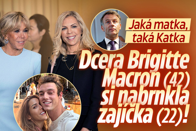 Banner ke žhavému tématu: Dcera Macronové si nabrnkla o 20 let ...
