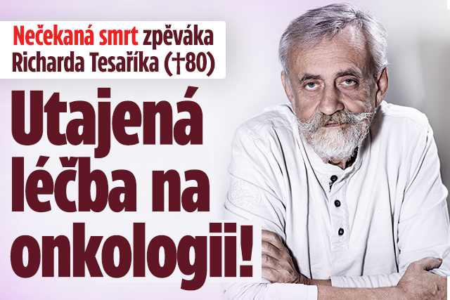 Banner ke žhavému tématu: Nečekaná smrt zpěváka Richarda Tesaříka ...