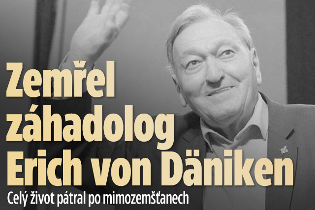 Banner ke žhavému tématu: Zemřel spisovatel a záhadolog Erich von ...