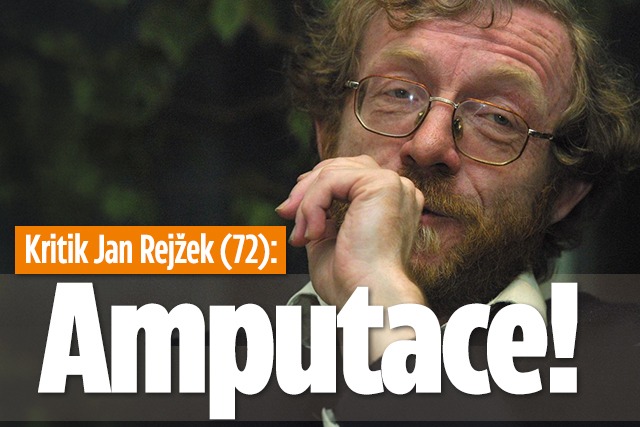 Banner ke žhavému tématu: Kritik Jan Rejžek (72): Amputace!