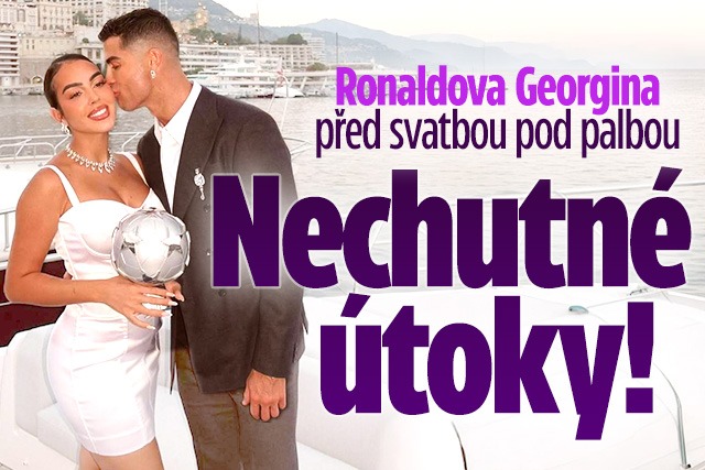 Banner ke žhavému tématu: Ronaldova Georgina před svatbou pod ...