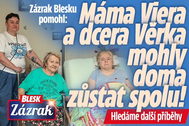 Banner ke žhavému tématu: Zázrak Blesku pomohl: Máma a dcera ...