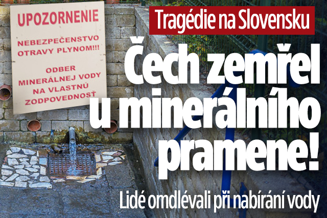 Banner ke žhavému tématu: Čech zemřel u minerálního pramene: Lidé ...