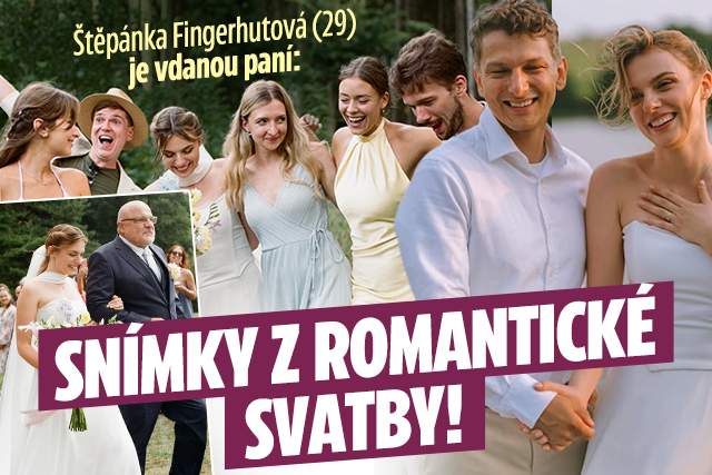 Štěpánka Fingerhutová (29) je vdanou paní: Snímky z romantické svatby! Štěpánka Fingerhutová (29) je vdanou paní: Snímky z romantické svatby!
