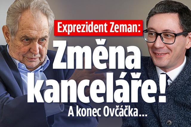 Banner ke žhavému tématu: Exkluzivně: Miloš Zeman mění kancelář! ...